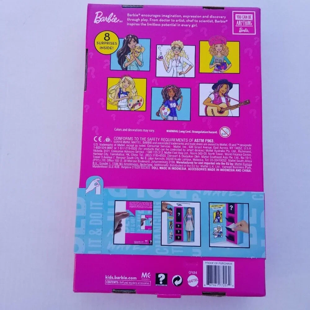 Barbie You Can Be Anything Surprise Career Doll Set Girl Power Blonde NIB